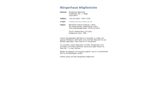 Desktop Screenshot of buergerhaus-altglienicke.de